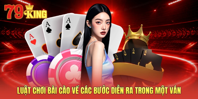 Luật chơi bài cào về các bước diễn ra trong một ván